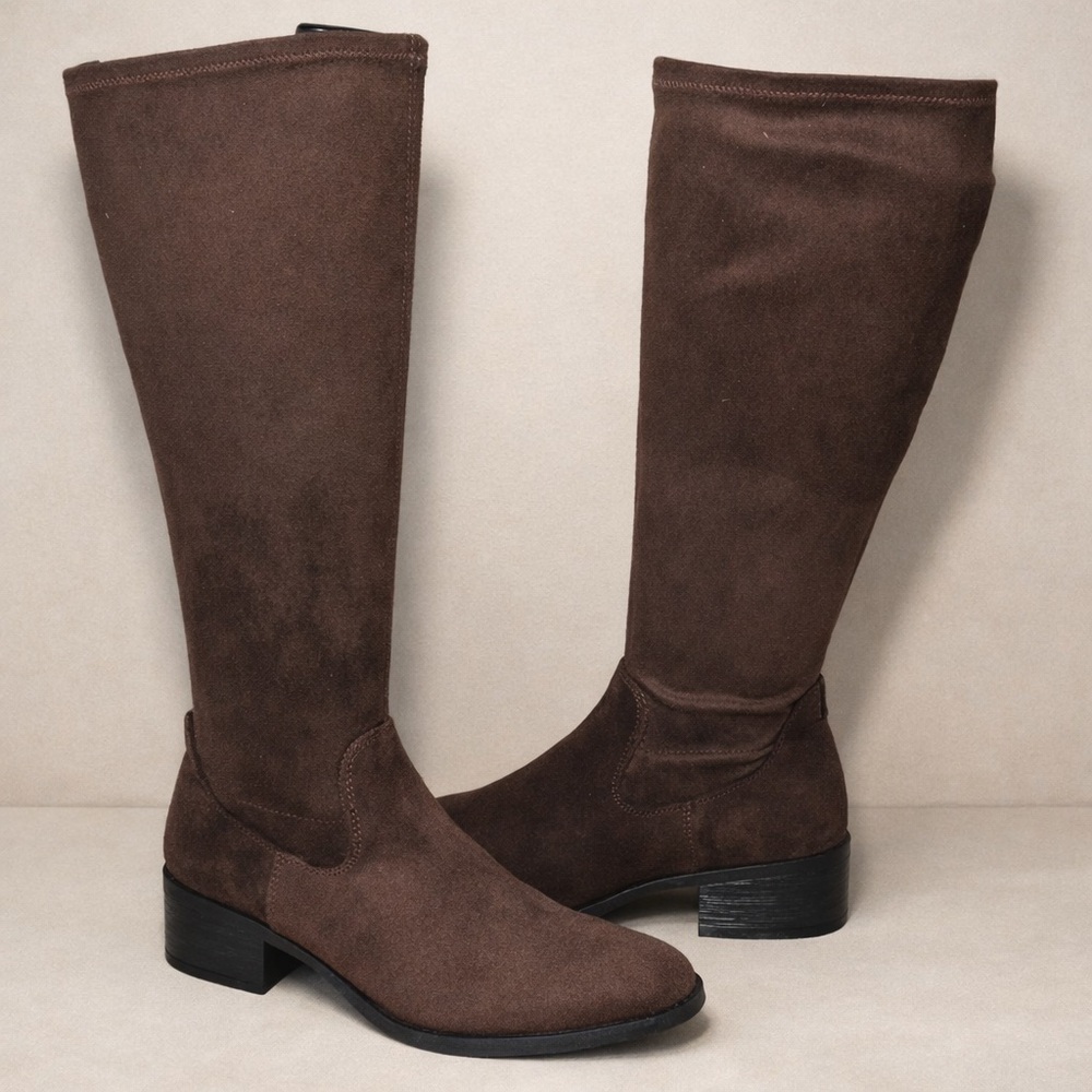 Kenneth Cole Stanford Brown Leather Boots Women’s Size 10 New In Box - Picture 3 of 3